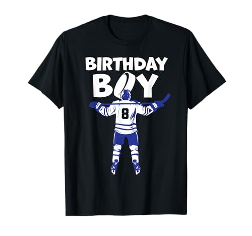 Eishockey zum 8. Geburtstag, Jungen, 8 Jahre, Kleinkind-Hockey T-Shirt Eishockey zum 8. Geburtstag, Jungen, 8 Jahre, Kleinkind-Hockey T-Shirt von Hockey Boys Eight Birthday Party