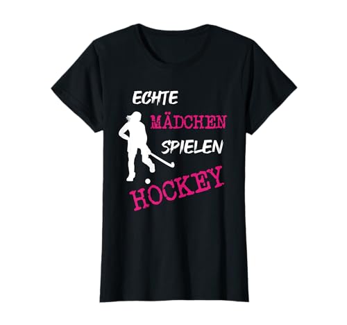Echte Mädchen spielen Hockey Feldhockey T-Shirt von Hockey Kleidung
