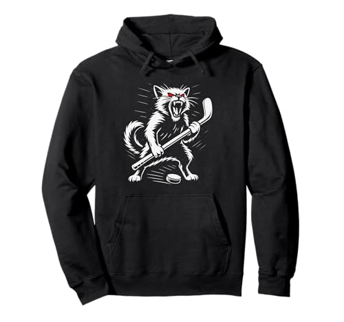 Angry Cat Eishockeyspieler-Design, Geschenk für Männer, Frauen, Kinder Pullover Hoodie Angry Cat Eishockeyspieler-Design, Geschenk für Männer, Frauen, Kinder Pullover Hoodie von Hockey Lover Team Coach Birthday Present Graphic