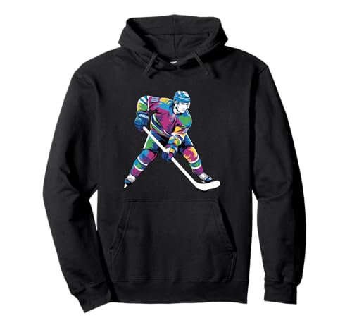 Hockeyspieler Eishockey Jugend Jungen Kinder Pullover Hoodie von Hockey Player Ice Hockey Youth Boys Kids