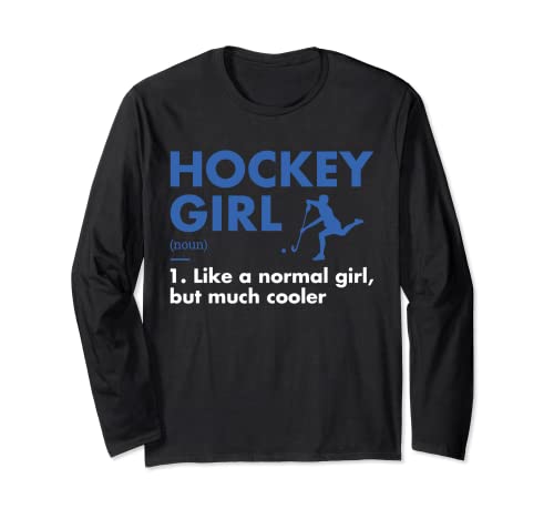 Sport Definition Hockey für Mädchen Langarmshirt von Hockey Player Present Hockey Fan