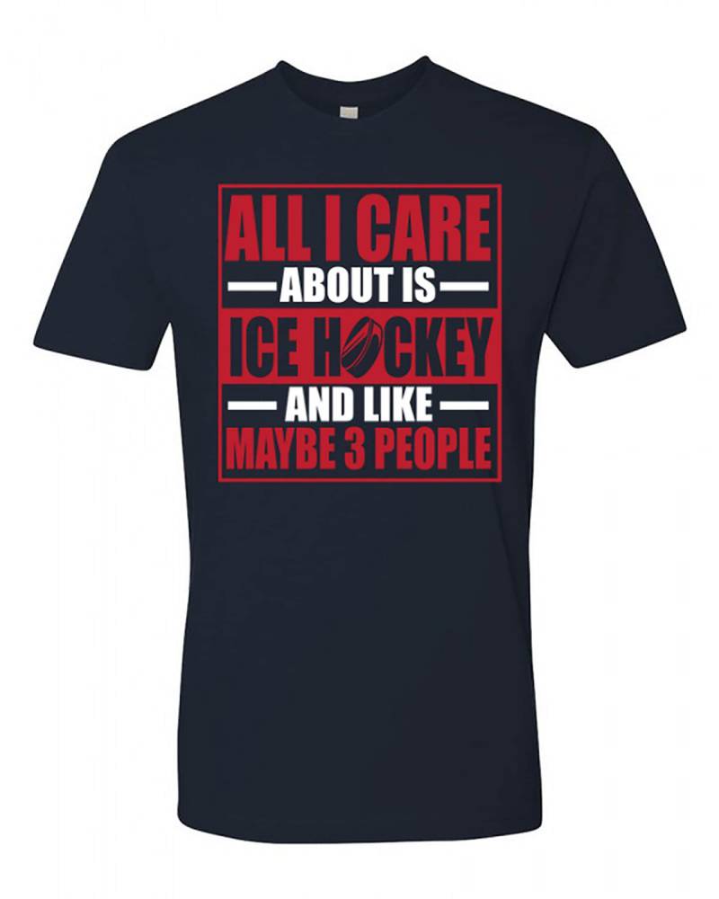 Alles, Was Mir Wichtig Ist Eishockey Und Wie Vielleicht 3 Personen Shirt Alles, Was Mir Wichtig Ist Eishockey Und Wie Vielleicht 3 Personen Shirt von HockeyZoo