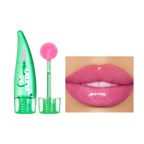 Hocossy Farbwechsel Lippenöl, klare Farbveränderung PH getönter Lipgloss für Frauen Mädchen Glitzer Feuchtigkeitsspendende Feuchtigkeitscreme Lippenöl Lippenbalsam von Hocossy