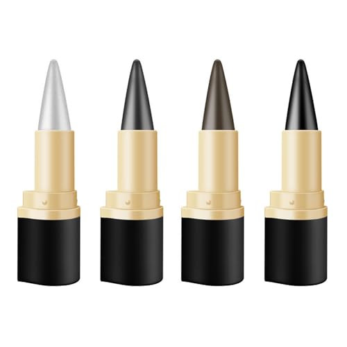 Hocossy Gel Eyeliner Bleistift Auge Schwarz Gesichtsfarbe Stifte Make-up Wasserdichte Matte Creme Buntstift Katzenauge Schwarz Silber Grau Lidschatten von Hocossy