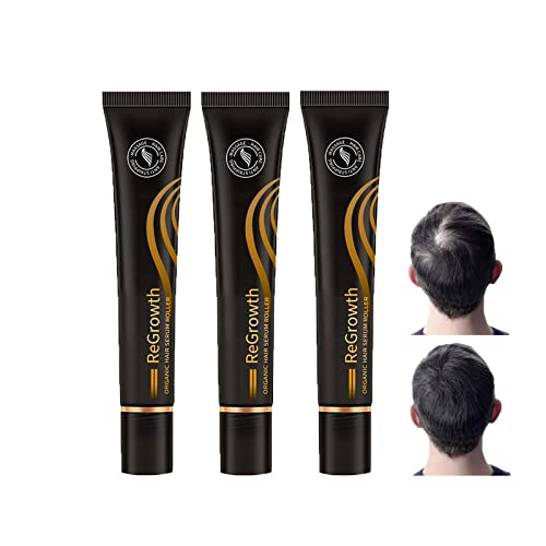 Hocossy Regrowth Organic Hair Serum Roller Set, Scalp Intense Roll-On Haarwuchsserum für Männer und Frauen, Verdicken Haarpflege Natürliche Haar nachwachsen Behandlungen, 20ml von Hocossy