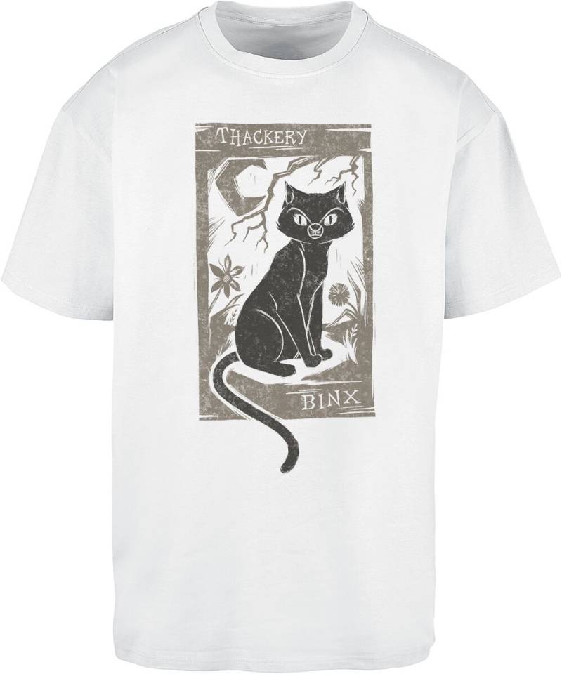 Hocus Pocus - Disney T-Shirt - Woodcut Thackery Binx - S bis XXL - Größe M - weiß  - Lizenzierter Fanartikel von Hocus Pocus