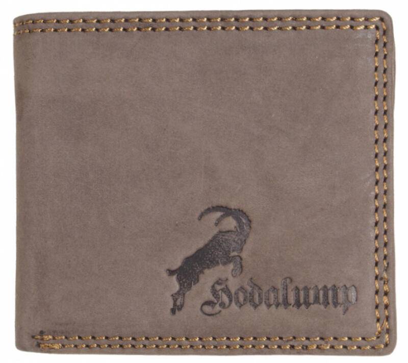 Hodalump - Hodalump Benny Scheintasche Querformat mit RFID Schutz echt Leder braun Braun von Hodalump