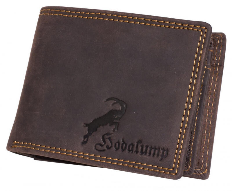 Hodalump - Hodalump Xare Scheintasche mit RFID echt Leder braun Braun von Hodalump