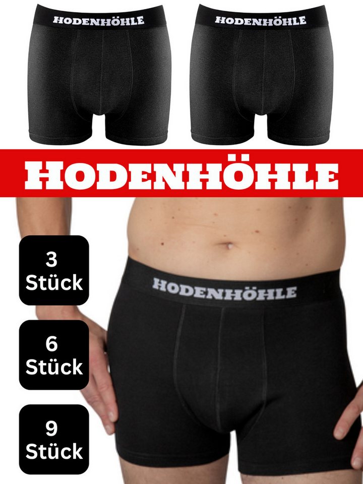 Hodenhöhle Boxershorts Enge Retroboxershorts Pants Herren Unterhose Baumwolle (9-St., 3er-Pack, 6er-Pack, 9er-Pack) aus angenehm weicher Baumwolle, ohne kratzenden Zettel von Hodenhöhle