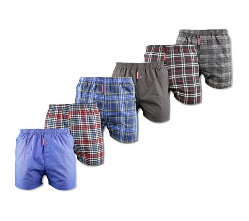 Hodenhöhle Boxershorts American Webboxershorts Herren Baumwolle Unterwäsche weiter Boxer (6-St., 3er-Pack, 6er-Pack, 9er-Pack) aus angenehm weicher Baumwolle, bequeme weite Passform von Hodenhöhle