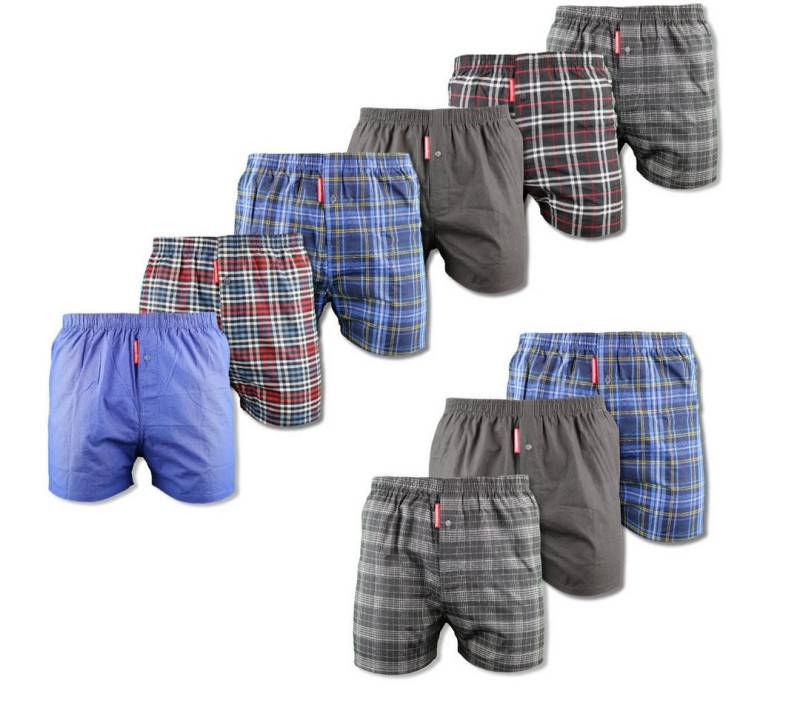 Hodenhöhle Boxershorts American Webboxershorts Herren Baumwolle Unterwäsche weiter Boxer (9-St., 3er-Pack, 6er-Pack, 9er-Pack) aus angenehm weicher Baumwolle, bequeme weite Passform von Hodenhöhle