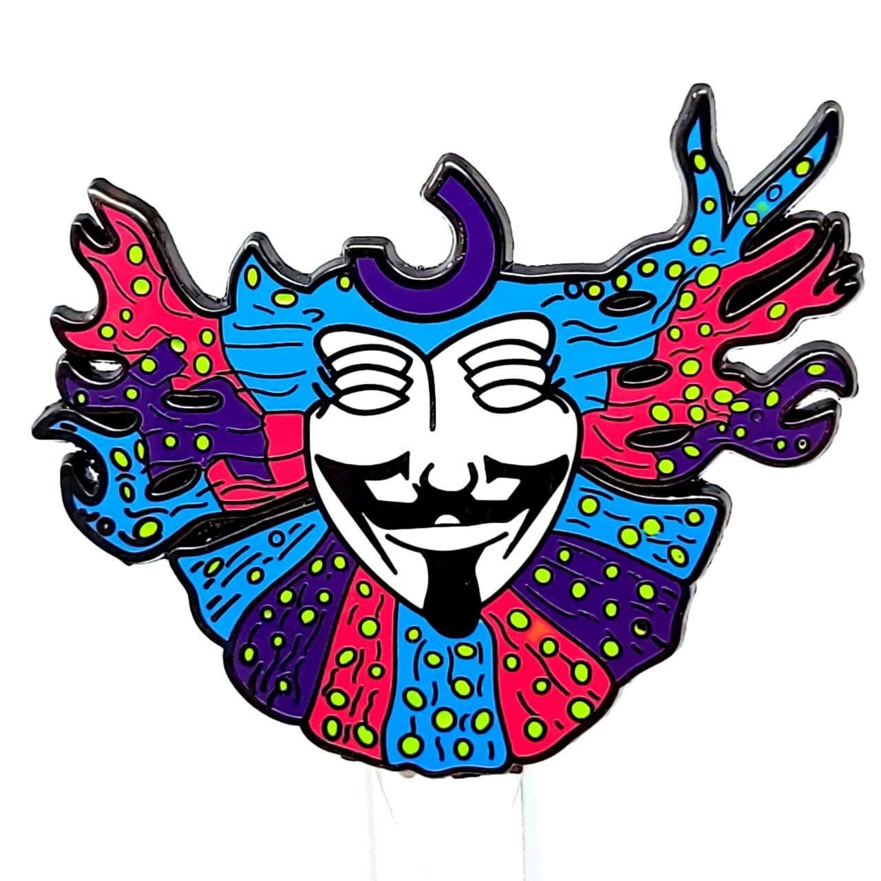 Anonymer Samurai Jester Emaille Hut Pin Von Russel Dunn - Dipstick Designs Rare Le Hat #48 Von 75 Anonymer Samurai Jester Emaille Hut Pin Von Russel Dunn - Dipstick Designs Rare Le Hat #48 Von 75 von HodlGlass