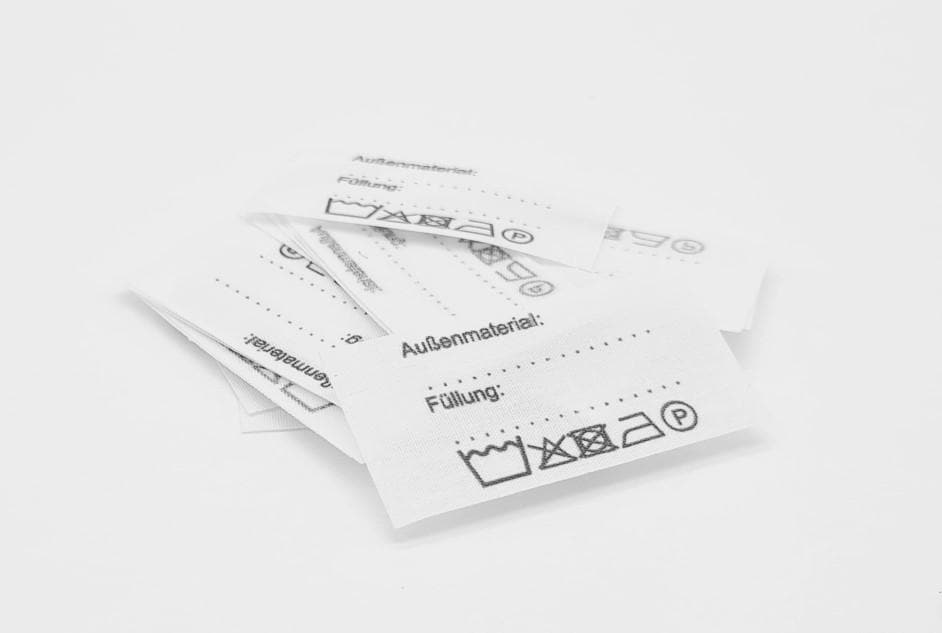 25 Textiletiketten - Außenmaterial/Füllung von HoedtkeVertrieb