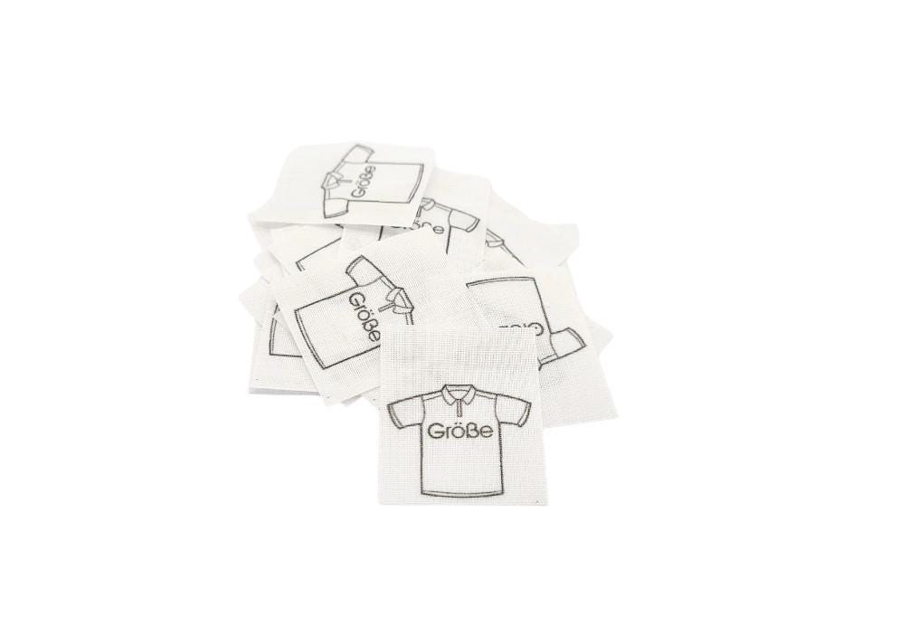 25 Textiletiketten "Größe, Motiv Hemd" Zum Selbst Beschriften 25 Textiletiketten "Größe, Motiv Hemd" Zum Selbst Beschriften von HoedtkeVertrieb