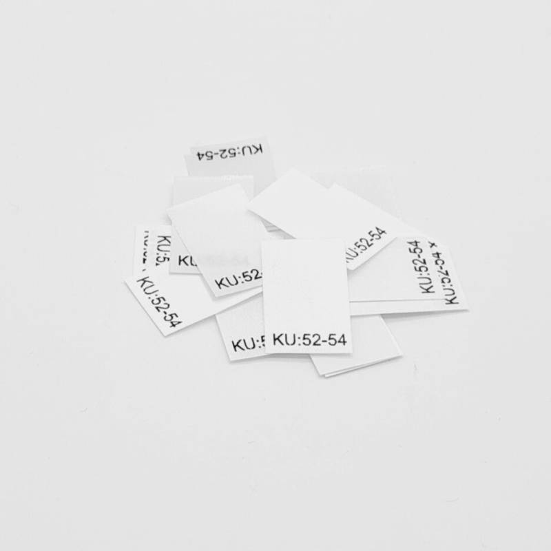 25 Textiletiketten Größe Ku 52-54 25 Textiletiketten Größe Ku 52-54 von HoedtkeVertrieb