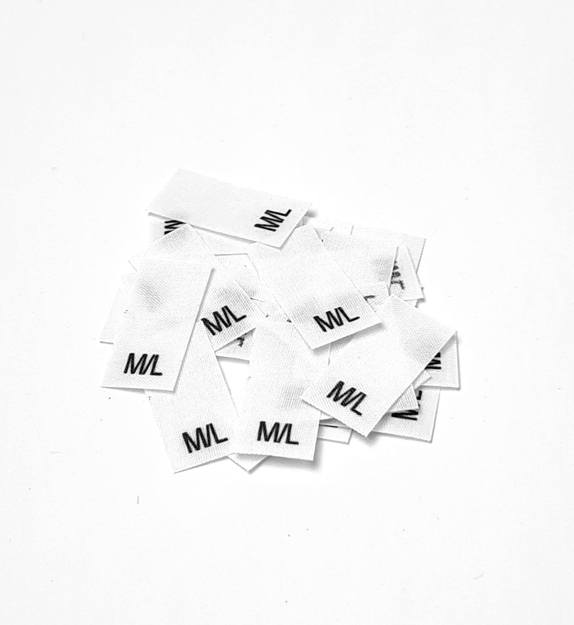 25 Textiletiketten Größe M/L Auf Mischband 25 Textiletiketten Größe M/L Auf Mischband von HoedtkeVertrieb