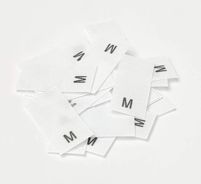 25 Textiletiketten Größe M Auf Mischband 25 Textiletiketten Größe M Auf Mischband von HoedtkeVertrieb