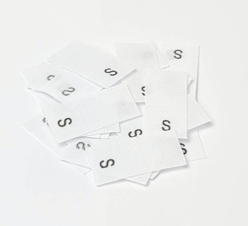 25 Textiletiketten Größe S Auf Mischband 25 Textiletiketten Größe S Auf Mischband von HoedtkeVertrieb