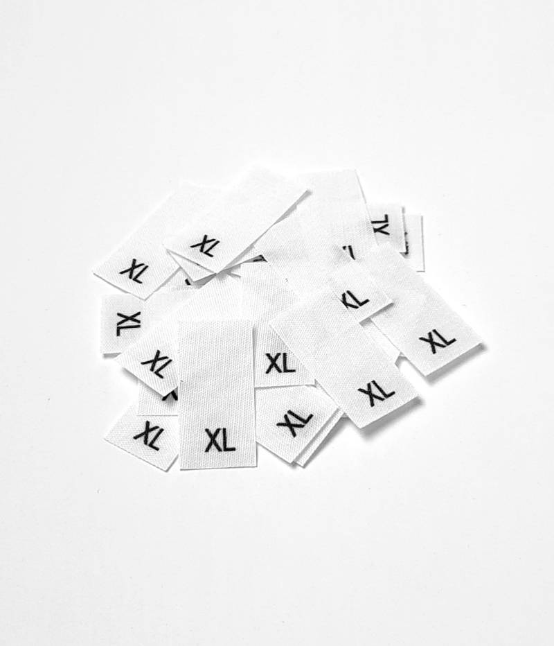 25 Textiletiketten Größe Xl Auf Mischband 25 Textiletiketten Größe Xl Auf Mischband von HoedtkeVertrieb