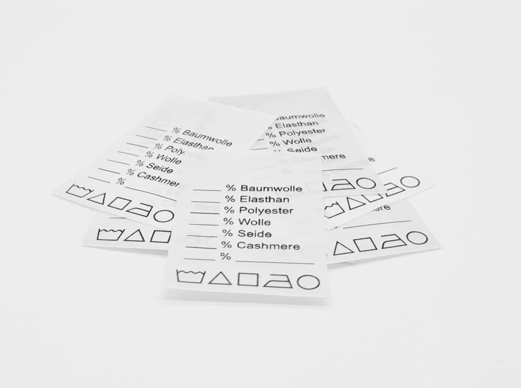 25 Textiletiketten "Universal" 35 X 55 Mm von HoedtkeVertrieb