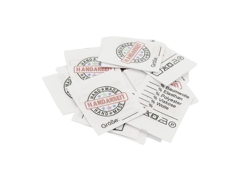 25 Textiletiketten Universal Handarbeit von HoedtkeVertrieb