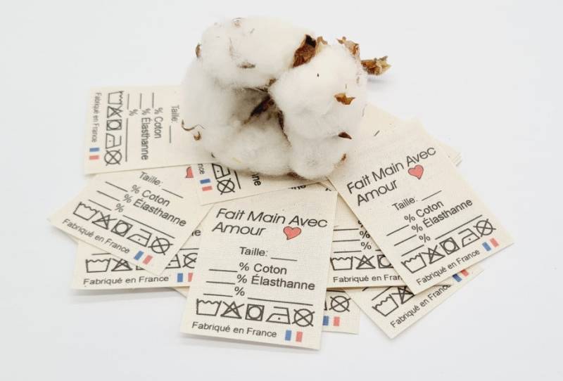 25 Textiletiketten Universal Hochformat/Auf Französisch Naturbaumwollband 25 Textiletiketten Universal Hochformat/Auf Französisch Naturbaumwollband von HoedtkeVertrieb