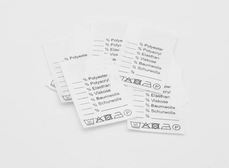 25 Textiletiketten Universalt Mit Pflegesymbole 25 Textiletiketten Universalt Mit Pflegesymbole von HoedtkeVertrieb