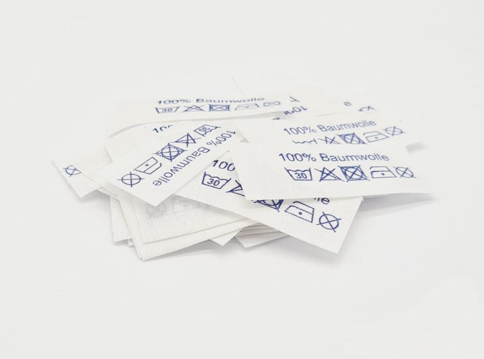 50 Textiletiketten 100% Baumwolle - Blau 50 Textiletiketten 100% Baumwolle - Blau von HoedtkeVertrieb