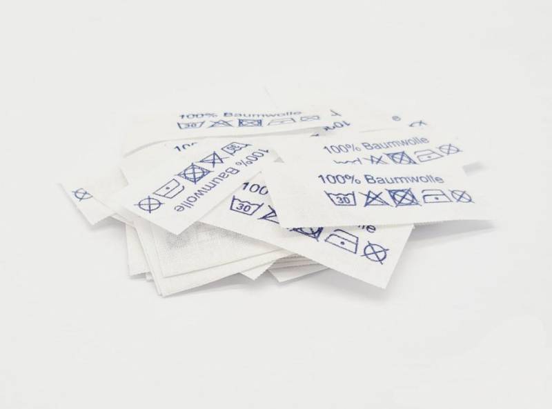 50 Textiletiketten 100% Baumwolle - Blau 50 Textiletiketten 100% Baumwolle - Blau von HoedtkeVertrieb