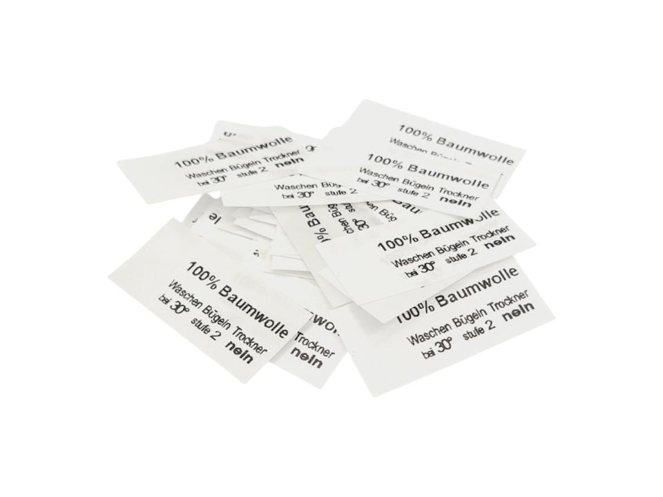 50 Textiletiketten 100% Baumwolle - Lizensfrei 50 Textiletiketten 100% Baumwolle - Lizensfrei von HoedtkeVertrieb