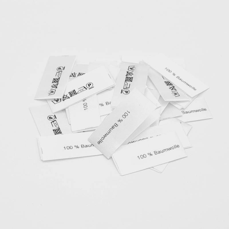 50 Textiletiketten 100% Baumwolle -Mittelfalte 50 Textiletiketten 100% Baumwolle -Mittelfalte von HoedtkeVertrieb