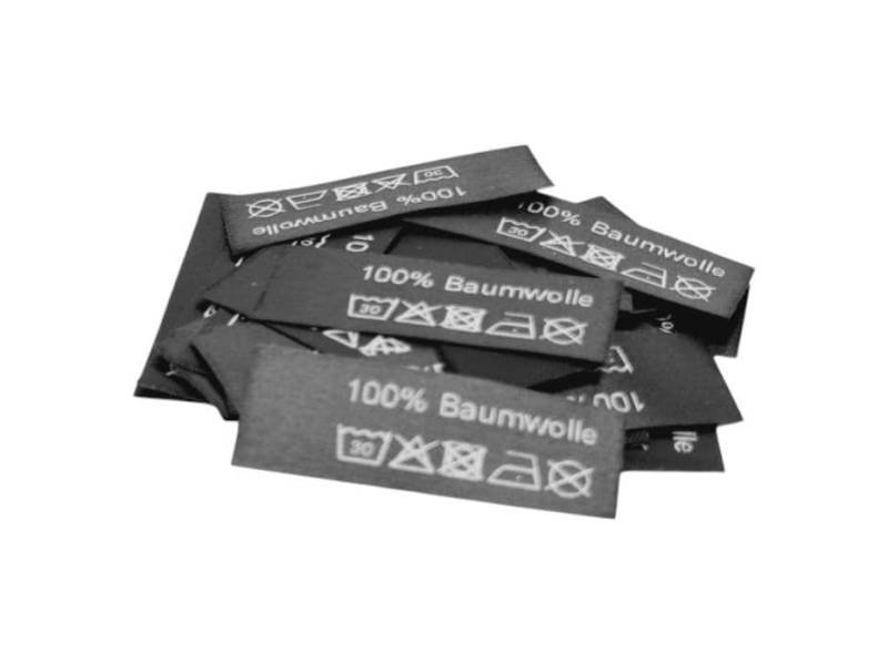 50 Textiletiketten 100% Baumwolle 50 Textiletiketten 100% Baumwolle von HoedtkeVertrieb