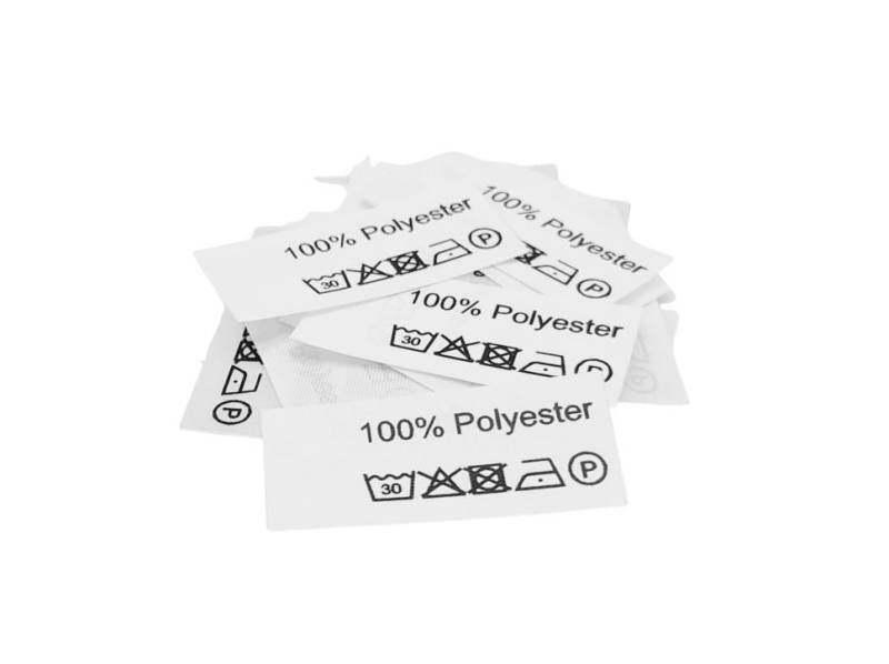 50 Textiletiketten 100% Polyester 50 Textiletiketten 100% Polyester von HoedtkeVertrieb