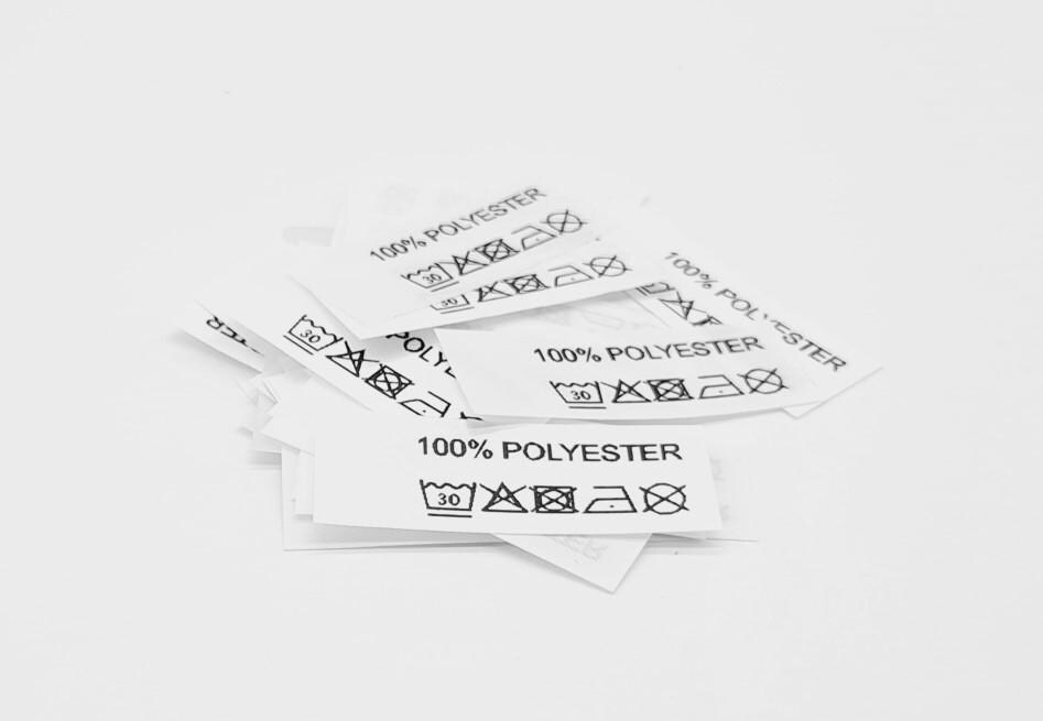 50 Textiletiketten 100% Polyester 50 Textiletiketten 100% Polyester von HoedtkeVertrieb