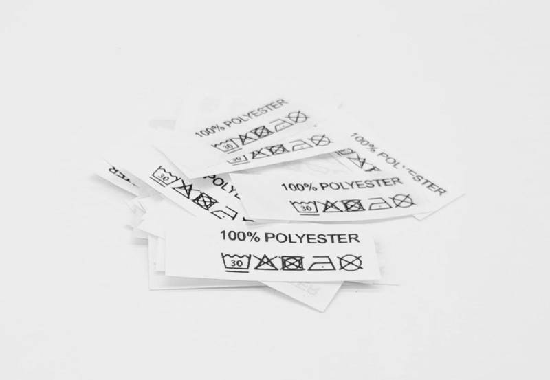 50 Textiletiketten 100% Polyester 50 Textiletiketten 100% Polyester von HoedtkeVertrieb