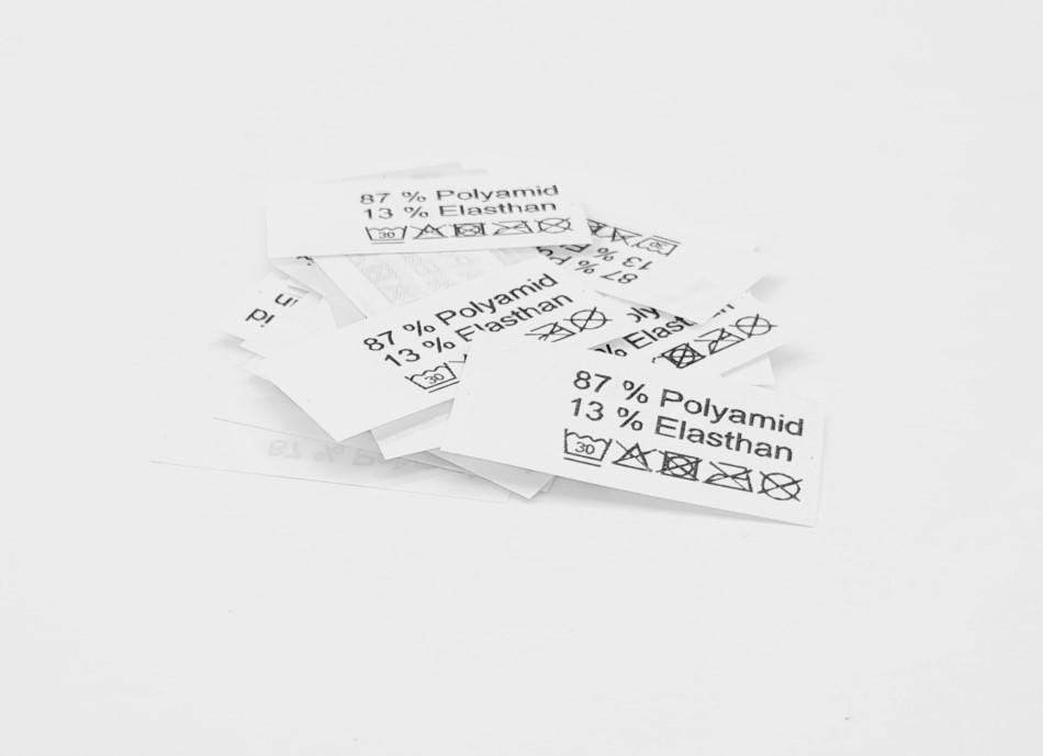 50 Textiletiketten 87% Polyamid 13 Elastan 50 Textiletiketten 87% Polyamid 13 Elastan von HoedtkeVertrieb