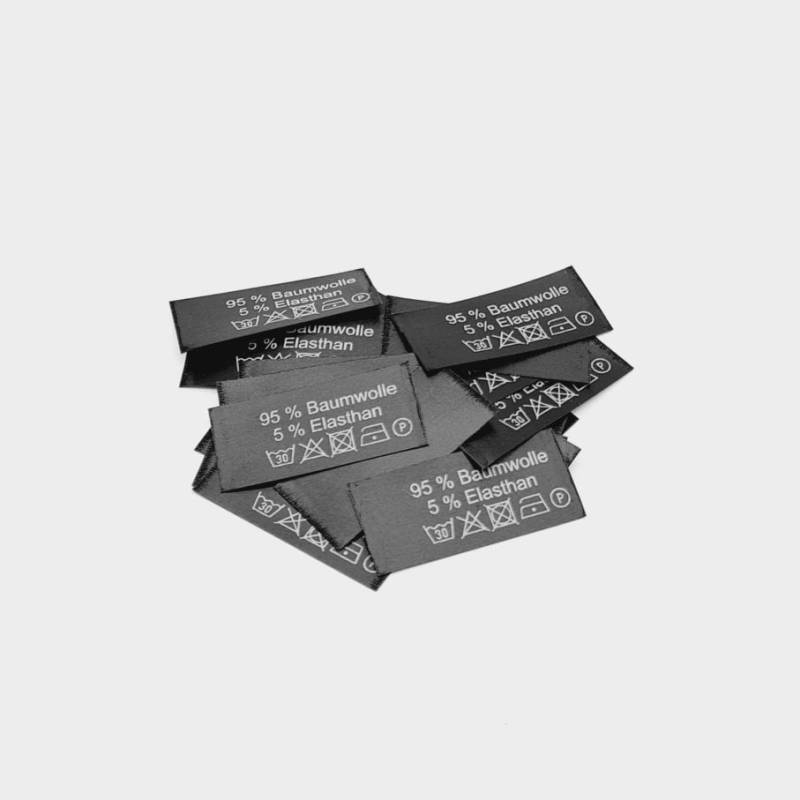 50 Textiletiketten 95% Baumwolle 5 Elasthan 50 Textiletiketten 95% Baumwolle 5 Elasthan von HoedtkeVertrieb
