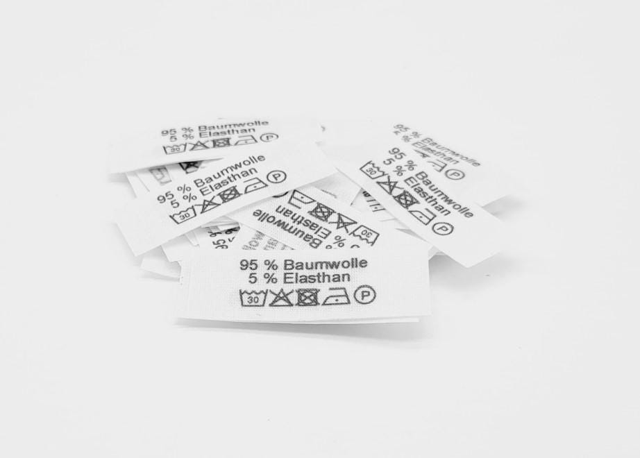 50 Textiletiketten 95 % Baumwolle 5 Elasthan 50 Textiletiketten 95 % Baumwolle 5 Elasthan von HoedtkeVertrieb