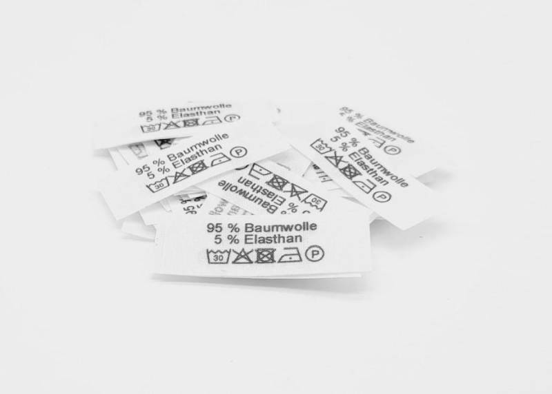 50 Textiletiketten 95 % Baumwolle 5 Elasthan 50 Textiletiketten 95 % Baumwolle 5 Elasthan von HoedtkeVertrieb