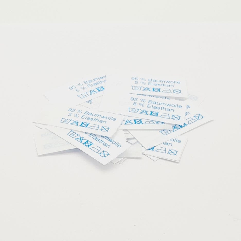 50 Textiletiketten 95% Baumwolle 5 Elasthan 50 Textiletiketten 95% Baumwolle 5 Elasthan von HoedtkeVertrieb