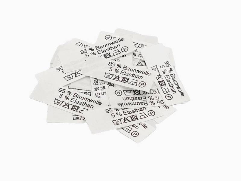 50 Textiletiketten 95% Baumwolle 5 Elasthan 50 Textiletiketten 95% Baumwolle 5 Elasthan von HoedtkeVertrieb