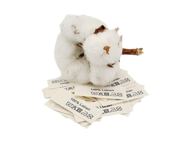 50 Textiletiketten Mit Der Aufschrift 100% Leinen Auf Naturbaumwollband 50 Textiletiketten Mit Der Aufschrift 100% Leinen Auf Naturbaumwollband von HoedtkeVertrieb