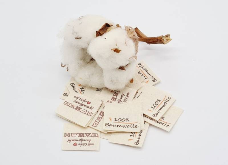 Textiletiketten Aus Naturbaumwollband 100% Baumwolle Mit Pflegesymbole 20 Stück Textiletiketten Aus Naturbaumwollband 100% Baumwolle Mit Pflegesymbole 20 Stück von HoedtkeVertrieb