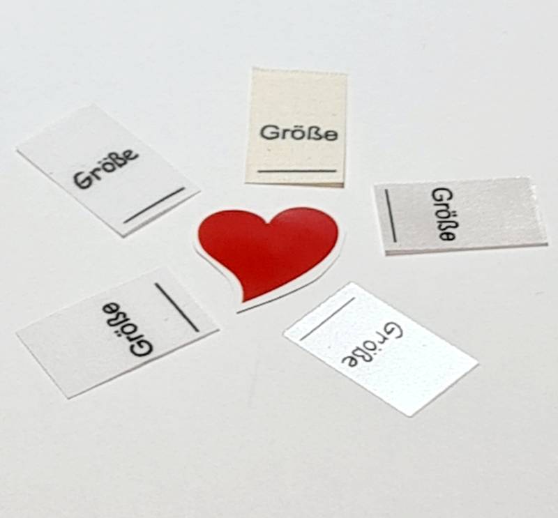 Textiletiketten Mit Dem Aufdruck "Größe" Zum Selbst Beschriften in Verschiedenen Varianten Wählbar Textiletiketten Mit Dem Aufdruck "Größe" Zum Selbst Beschriften in Verschiedenen Varianten Wählbar von HoedtkeVertrieb