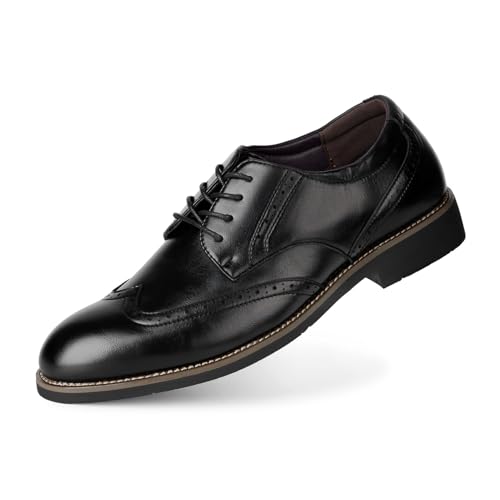 Hoefirm Anzugschuhe Herren Lederschuhe Schnürschuhe Elegante Herrenschuhe Oxford Schuhe Schwarze Schuhe Herren 43 von Hoefirm