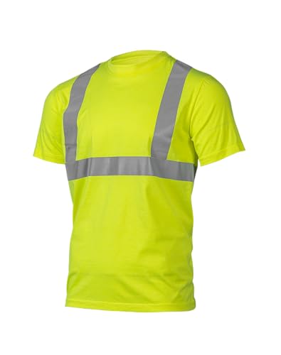 Högert Technik - JURAL Warnung Polycotton T-Shirt gelb S (48) | Warnweste Reflektierend Warnweste Atmungsaktiv Leicht Kurzarmshirt Kurzarm Arbeitskleidung Sichtbarkeit Hemden von Högert Technik