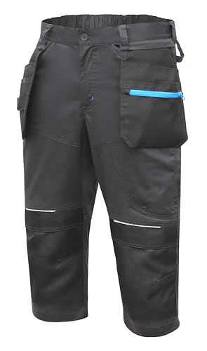 Högert Technik - WURNITZ Hose 3/4 schützendes Gummiband 3XL (58)|Twill-Gewebe | Shorts mit Taschen | Herren Kurz Arbeitshose | Arbeitsshorts Arbeitshosen Männer | EN ISO 13688 von Högert Technik
