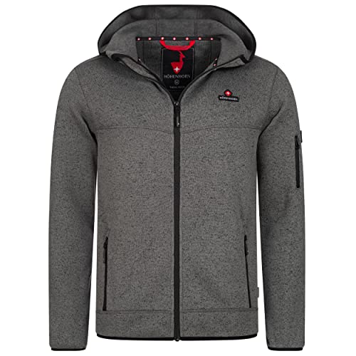 Höhenhorn 29A25 Tacul Hood Herren Jacke Fleece Grau Gr. XXL von Höhenhorn