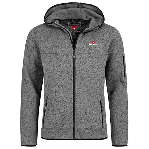 Höhenhorn 25L23 Tacul Hood Herren Jacke Fleece Grau Gr. M von Höhenhorn