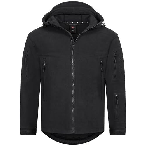 Höhenhorn 30M12+ZWL4 Biferten Herren Militär Fleecejacke Schwarz Gr. 3XL von Höhenhorn